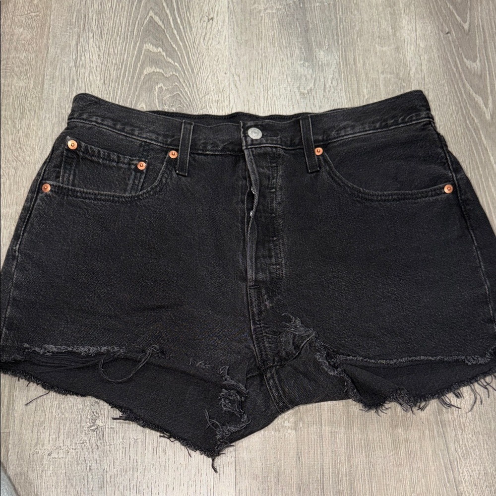 Black Denim Levi’s 501 Women's Shorts 31